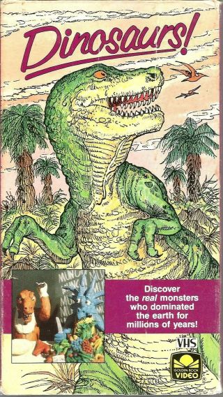 Dinosaurs Vhs 1987 Animation Live Action Claymation Theories Fred Savage Vtg