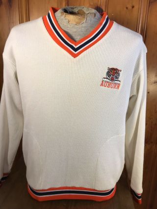 Vintage Auburn Tigers Mesh Pullover Sweater Men 