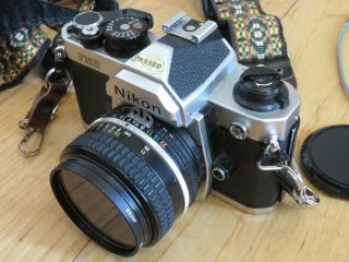 Nikon FM2 Camera plus Nikon Nikkor 50MM Lens & Strap (R808) 5