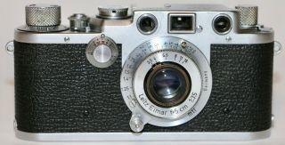 Leica IIIf Black Dial With 5cm f/3.  5 Elmar Made in Germany 1951 2