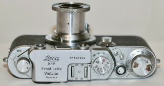 Leica IIIf Black Dial With 5cm f/3.  5 Elmar Made in Germany 1951 3