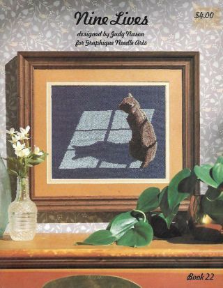 Nine Lives Cats In Counted Cross Stitch Vintage 1983 Graphique Needle Arts