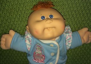 Vtg Cabbage Patch BABIES Doll Bean Butt BBB 1986 Kitty Cat Outfit CPK HTF 2
