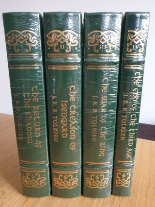 Easton Press History Of The Lord Of The Rings 4 Volumes Tolkien Leatherbound