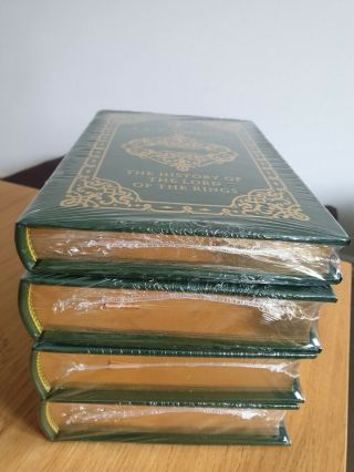Easton Press HISTORY OF THE LORD OF THE RINGS 4 Volumes TOLKIEN Leatherbound 3