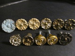 Vtg 11 Assorted French Provencial Drawer Cabinet Knobs