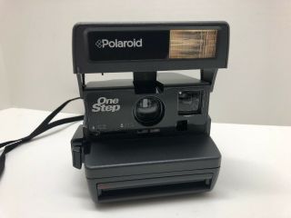 Vintage Polaroid 600 One Step Instant Camera Retro Film w/ Strap 2