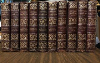 The Of Longfellow,  10 Volume Leather Bound Davos Set Limited 124/1000 Rare