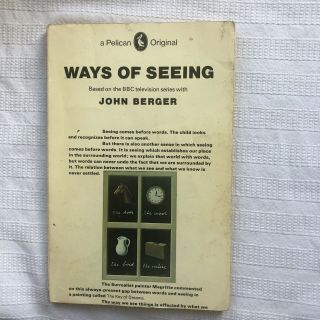 John Berger Ways Of Seeing Vintage Pb Ed