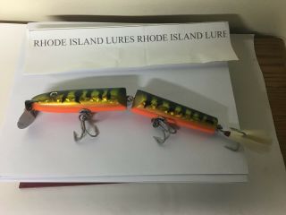 Joined Eel Lure Length 8 1/2 " Weight 3 1/2 Ounces Made By Rhode Island Lures
