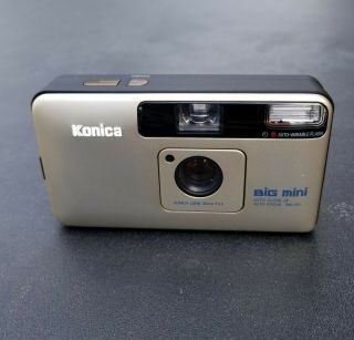 Pre - Owned=never Konica Big Mini Bm - 201 Point & Shoot Film Camera From Japan