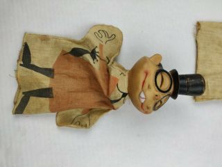 VINTAGE 1961 DICK TRACY HEMLOCK HOLMES JO JITSU Hand Puppet Ideal Toy Set of 3 5