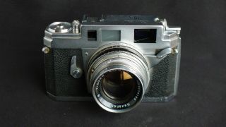 Konica IIIA Rangefinder Camera with 50mm f/1.  8 Lens,  Good Shooter 2