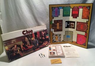 Vintage 1972 Clue Board Game Parker Brothers Mystery Complete