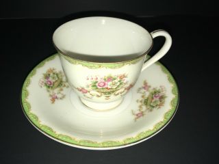 Vintage Porcelain Tea Cup Saucer Set Cherry China Japan