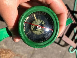 Vintage Taylor Scuba Green Depth Gauge And Compass Circa Early 1970s