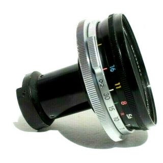 RARE Vtg NIKKOR - O 2.  1cm 21mm f4 Lens for NIKON F1 Camera 3
