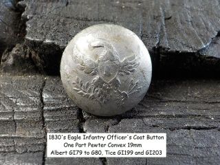Old Rare Vintage Antique Civil War Relic Eagle Infantry Coat Button Case