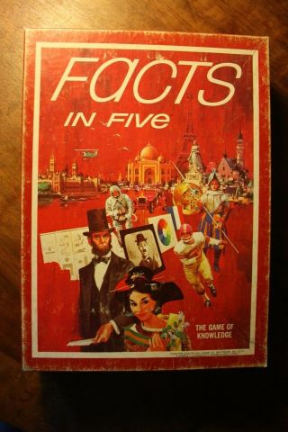 Facts In Five Vintage Avalon Hill Bookcase Game Ga - 260 Vgc