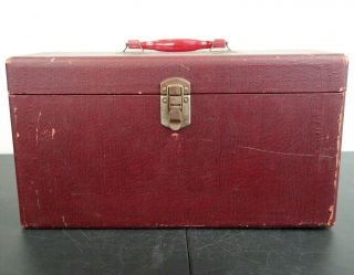 Vintage 50’s - 60’s CAROL 45 RPM Record Double Carrying Case 45 Record Case 4