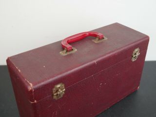 Vintage 50’s - 60’s CAROL 45 RPM Record Double Carrying Case 45 Record Case 6