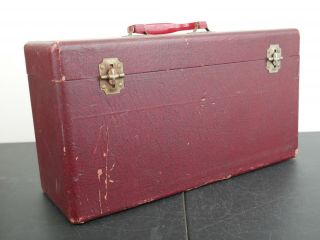 Vintage 50’s - 60’s CAROL 45 RPM Record Double Carrying Case 45 Record Case 7