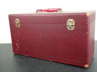 Vintage 50’s - 60’s CAROL 45 RPM Record Double Carrying Case 45 Record Case 8