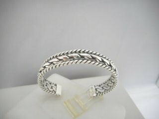 Vintage Bell Trading Post Sterling Silver Twisted Rope Cuff Bracelet