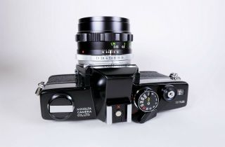 Vintage Pro - Black Body Minolta SR - T MC 35mm Camera w/ Rokkor - PF 55mm f/1.  7 Lens 5