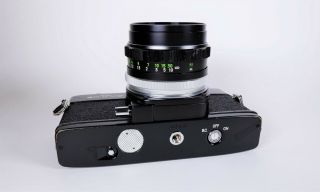 Vintage Pro - Black Body Minolta SR - T MC 35mm Camera w/ Rokkor - PF 55mm f/1.  7 Lens 7