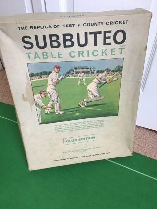 Vintage Subbuteo Table Cricket Set 3