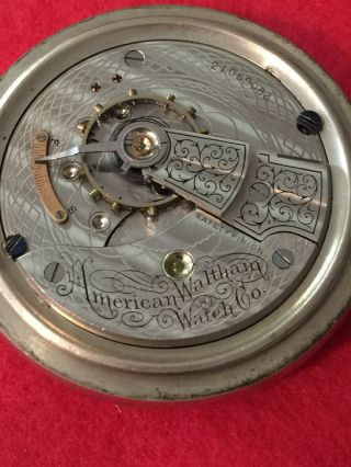 Waltham Pocket Watch,  1884 - C,  18 S,  17 Jewel,  Cracked Glass,  NOT, 3