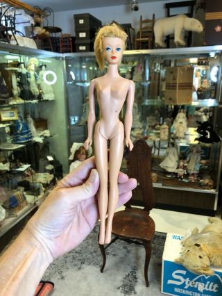 1961 4 Ash Blonde Ponytail Barbie Mattel