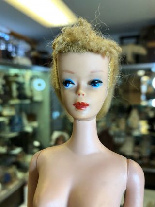 1961 4 Ash Blonde Ponytail Barbie Mattel 2