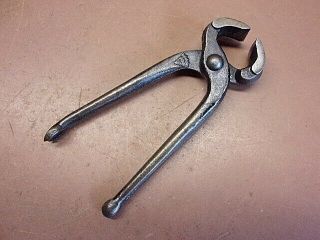 Vintage Tiny 5 " End Nippers 9?16 " Undamaged Jaws Tack Remover Diamond Logo Small