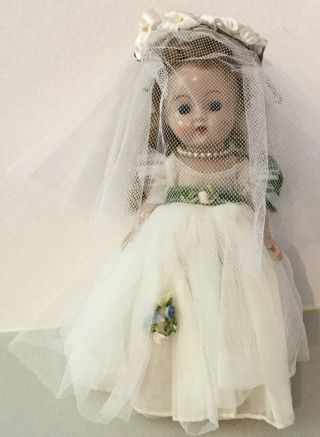 Ginger 8” Doll Madame Alexander / Alexander - Kins Bride Outfit 1950s