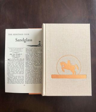 Rip Van Winkle The Legend Of Sleepy Hollow Heritage Press 1939 W/ Sandglass