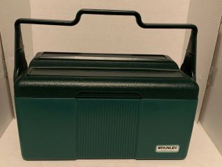 Vintage Aladdin Stanley Lunch Box Cooler Container Green In.