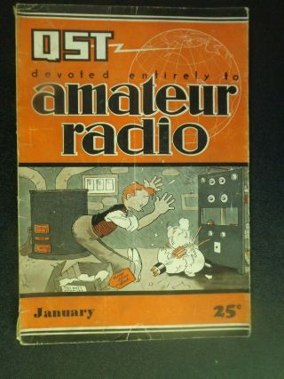 Vintage Qst Amateur Radio Magazines 1931 Incomplete Year 8 Issues