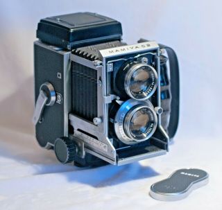 Mamiya C3 Professional Vintage Camera With Mamiya Sekor 1:2.  8 80mm Lens
