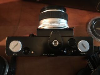 Vintage Topcon Dm Slr Camera With Lenses And Other Gear 12