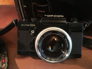 Vintage Topcon Dm Slr Camera With Lenses And Other Gear 2