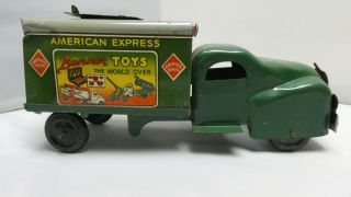 Vintage Marx Pressed Steel Truck Banner Toys American Express No 782