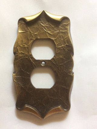 Vintage Amerock Carriage House Toggle / Outlet Plate Covers Antique Gold