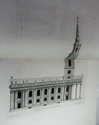 JAMES GIBBS ' BOOK OF ARCHITECTURE/1728/RARE 1st Edit/FINE LEATHER/1 of 550 COPIES 10