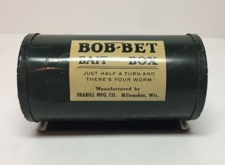 VINTAGE BOB - BET METAL BAIT BOX/ BELT BAIT HOLDER 2