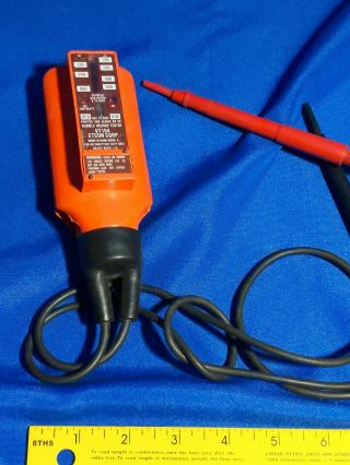 Etcon Corp Vt154 Audible Solenoid - Type Voltage Tester Vtg Orange Black