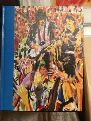 Genesis Publications Ronnie Wood ARTIST Signed Book & KEITH RICHARDS Art Print 3