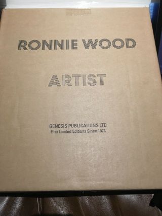 Genesis Publications Ronnie Wood ARTIST Signed Book & KEITH RICHARDS Art Print 4
