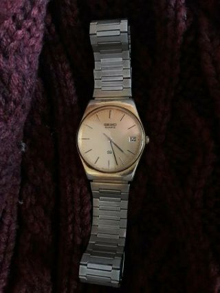 Vintage Classic Seiko S.  A.  Ladies Quartz Watch Rare Unique With Date Battery